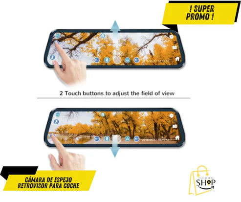 Retrovisor con Doble Cámara HD – Moderniza tu Carro Hoy