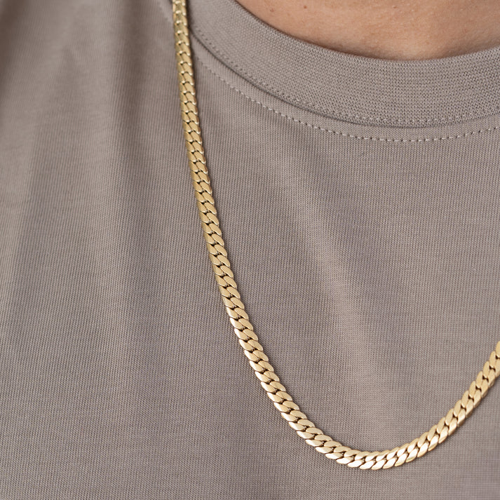 Cadena Serpiente - Oro laminado