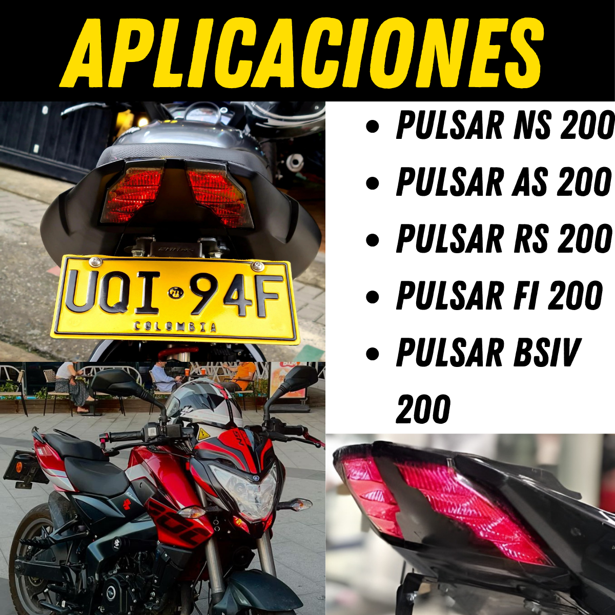 STOP LED INTEGRADO PULSAR NS ILUMINACION