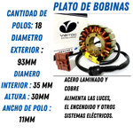 Plato bobinas original KTM 390 varroc