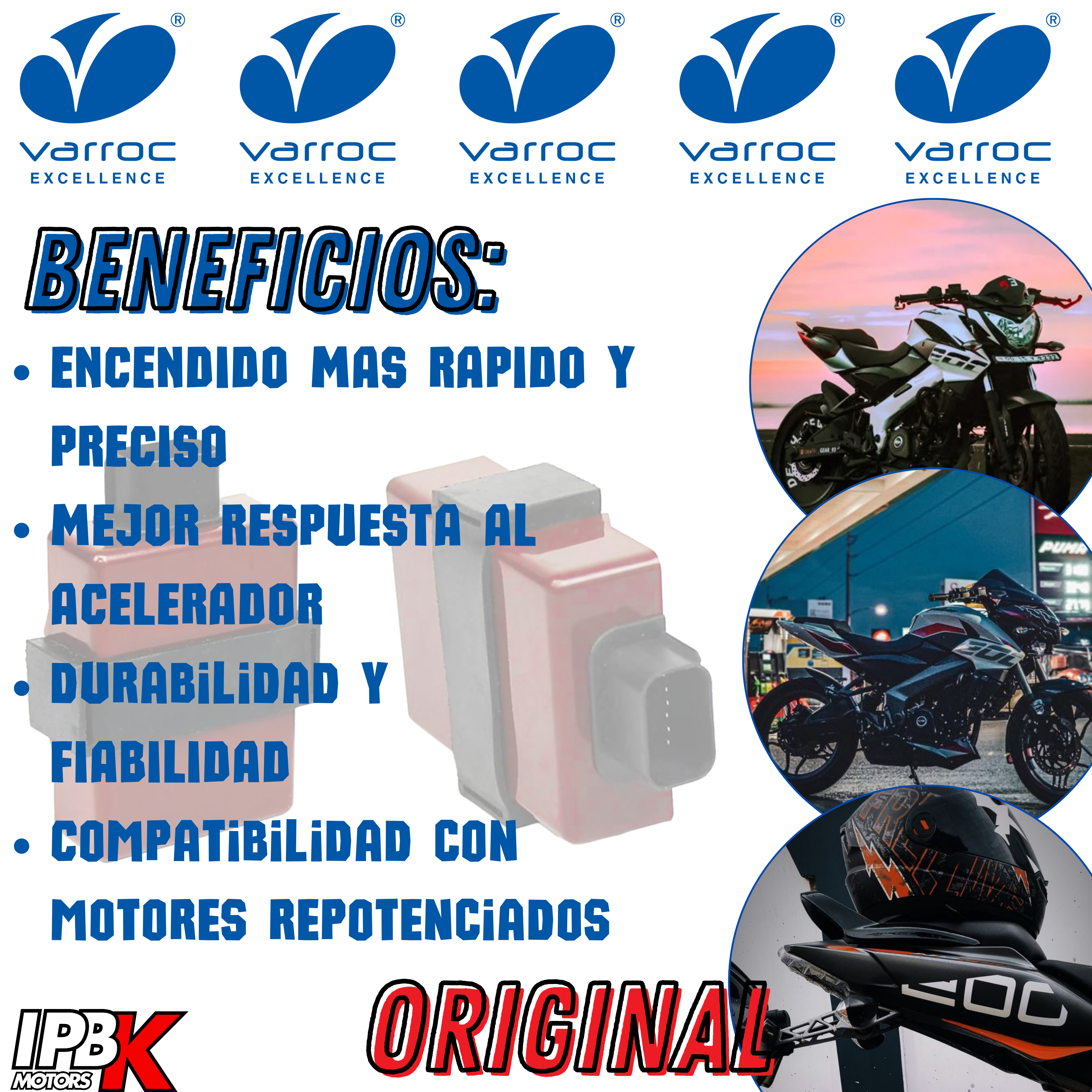 CDI PULSAR NS 200 VARROC ORIGINAL MOTO