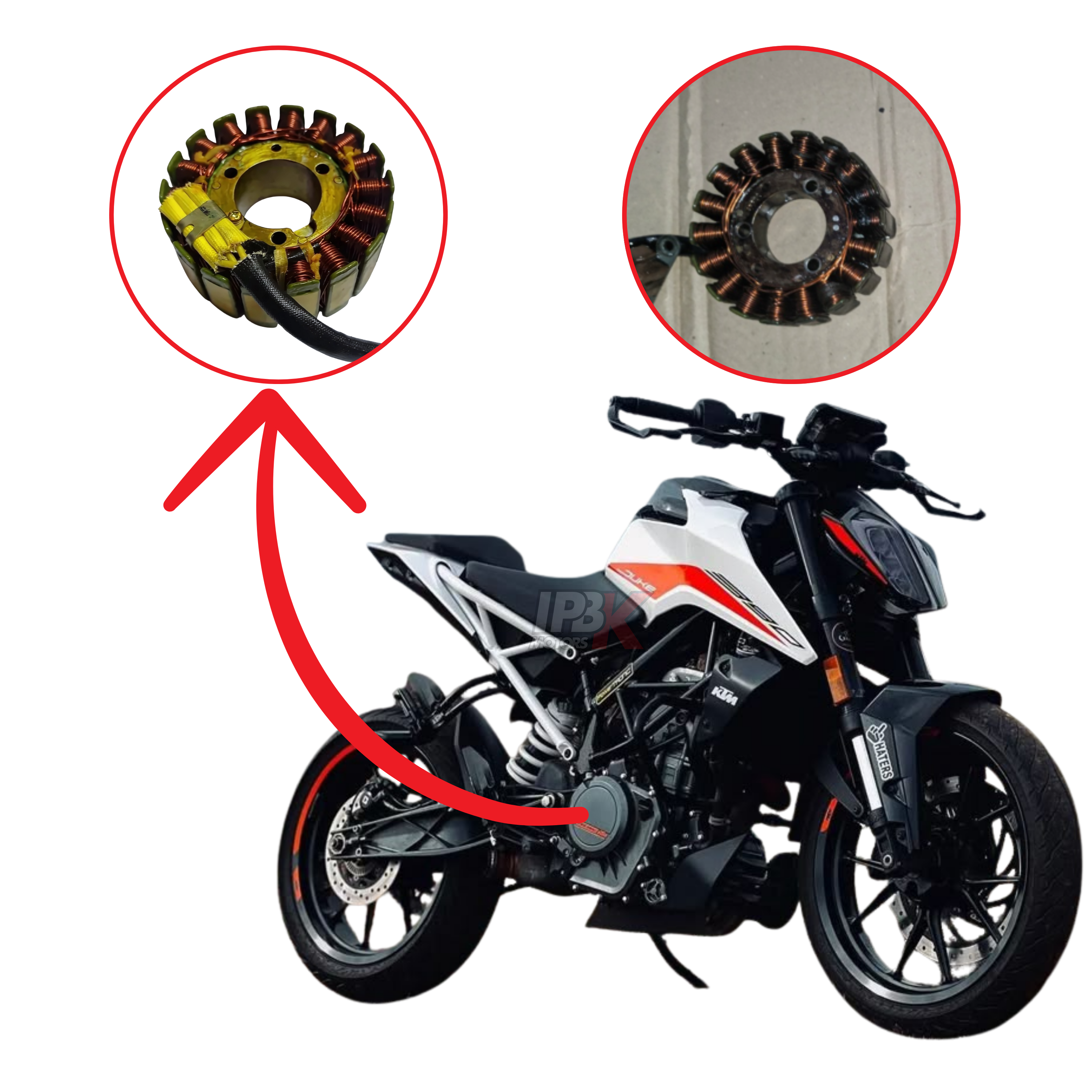 Plato bobinas original KTM 390 varroc